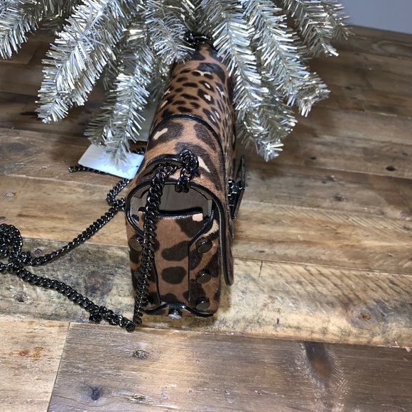 New Jimmy Choo Leopard Print Shoulder Bag - Picture 5 of 8